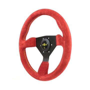 Personal Grinta (330MM) steering wheel suede red (universal) | 6430.33.2093 | A4H-TECH.COM