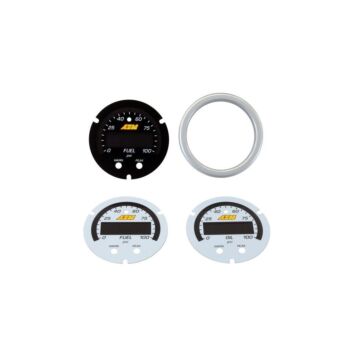 AEM X-series digitale oliedruk / brandstofdruk tellerplaat/bezel kit (universeel) | 30-0301-ACC | A4H-TECH / ALL4HONDA.COM