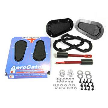 Aerocatch 125 Flush hood lock with lock (universal) | AC-125-2100 | A4H-TECH.COM