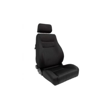 H-Gear Adjustable bucket seat type retro black (universal) | AUS-SS-64Z | A4H-TECH / ALL4HONDA.COM