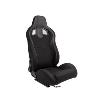 H-Gear Verstelbare kuipstoel type MR zwart (universeel) | AUS-SS-75PZ | A4H-TECH / ALL4HONDA.COM