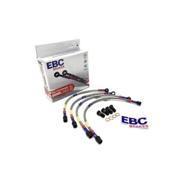 EBC 4 delige set RVS remleidingen schijfrem (Honda Cicic 01-06 3 drs) | BLA1030-4L | A4H-TECH / ALL4HONDA.COM