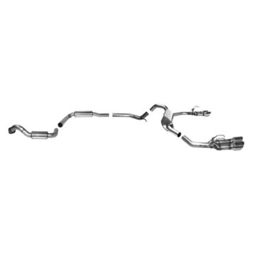 Bastuck Stainless steel 2,5'' / 64mm exhaust system dual twin tip 100mm incl TUV (Honda Civic 2015+ Type R FK2) | BT-CC-15-FK2 | A4H-TECH / ALL4HONDA.COM