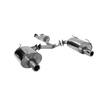 Bastuck Stainless steel 2,5'' / 64mm exhaust system round tip 100mm incl TUV (Honda S2000 99-09) | BT-S2000-100 | A4H-TECH / ALL4HONDA.COM