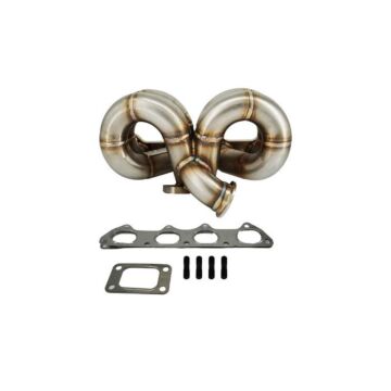 Bull Boost Performance Ram horn T3 turbo Exhaust manifold (Honda D-serie engines) | BB-01-720053573619 | A4H-TECH / ALL4HONDA.COM