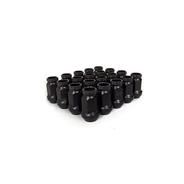 D1 Spec wheel nuts 37mm black steel M12x1.5 (conical) | D1-LN-37-1.5-BLK | A4H-TECH.COM