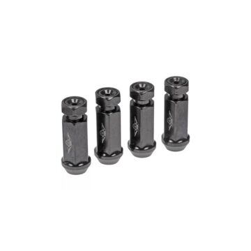 Dorman Racing Style wheel nuts M14x1.5 black conical 4 pieces (Honda Civic/Legend) | DM-712-645A4 | A4H-TECH / ALL4HONDA.COM