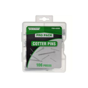 Dorman Cotter pin assorti box 106-piece (universal) | DM-799-420D | A4H-TECH / ALL4HONDA.COM