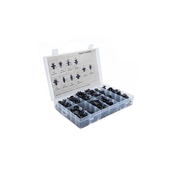 Ashuki / Blue print mounting clip assorti box 170-piece (universal Honda) | ASS-HON | A4H-TECH.COM