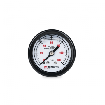 Grams brandstofdruk meter 0-120 PSI (universeel) | G2-99-1200W | A4H-TECH.COM