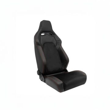 H-Gear Adjustable bucket seat type VGR Premium black/red (universal) | AUS-SS-45ALR | A4H-TECH / ALL4HONDA.COM
