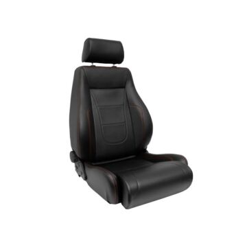 H-Gear Adjustable bucket seat type Retro II black/red (universal) | AUS-SS-65LR | A4H-TECH / ALL4HONDA.COM