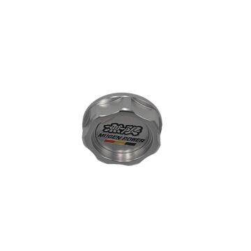 H-Gear Mugen style aluminium oil cap silver (universal) - second chance | HG-OC-HD-SL-DMG | A4H-TECH / ALL4HONDA.COM