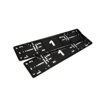 H-Gear Black ABS plastic license plate holder kit (universal) | HG-AT-MONOB | A4H-TECH / ALL4HONDA.COM