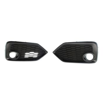 H-Gear ABS plastic fog light covers black closed (Honda Civic 17-21 Type R Turbo FK8) | HG-HO103X133 | A4H-TECH / ALL4HONDA.COM