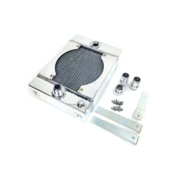 CSF Cooling Tucked Race radiateur 3.5'' gepolijst (universeel) | CSF-7065 | A4H-TECH / ALL4HONDA.COM