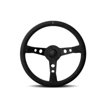 MOMO MOD. 07 Black Edition (350mm) steering wheel black/black suede black stitches (universal)