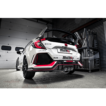 Milltek Uitlaatsysteem RVS EC Gekeurd 76mm (Honda Civic 17-21 2.0 Type R FK8) | MT-SSXHO24X | A4H-TECH / ALL4HONDA.COM