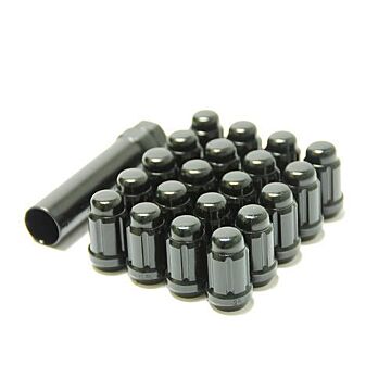 Muteki Super Tuner wheel nuts black (closed end) M12x1.5 (conical) | MU-41886B | A4H-TECH.COM