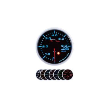 Depo Racing Benzine druk meter SKPK Series 52mm (universeel) | SKPK-SC5267B | A4H-TECH / ALL4HONDA.COM