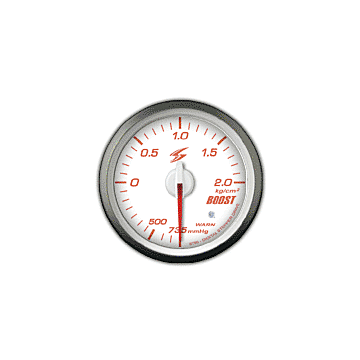 STRI DSD serie Boostmeter Club Sport Wit+Amber LED 60mm (universeel) | STRI-CS6001W | A4H-TECH.COM