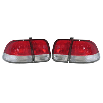 Achterlichten Facelift Rood/Helder Wit (Civic 96-00 4drs) | TL-CV964D-JDM