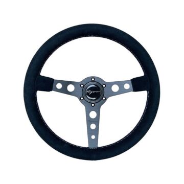 Vigor Monte Carlo (350mm) steering wheel suède 20mm deep colourful stitch (universal) | VG-79701 | A4H-TECH / ALL4HONDA.COM

