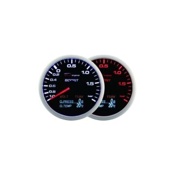 Depo Racing Boost / volt / oil pressure / oil temperature gauge WA 4in1 series 60mm (universeel) | WA60014BX | A4H-TECH / ALL4HONDA.COM