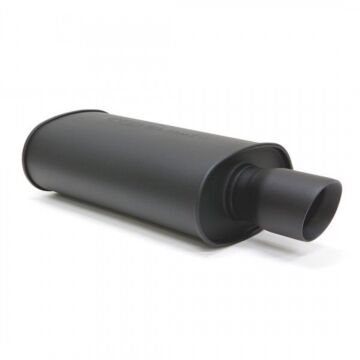 Blox Racing stainless steel SL sport rear muffler matt black (universal) | BXEX-00300-DWT-X | A4H-TECH.COM