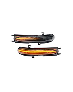 DEPO dynamic smoked LED mirror indicators incl. E-Mark (Honda Civic 04-06/Accord 03-07)