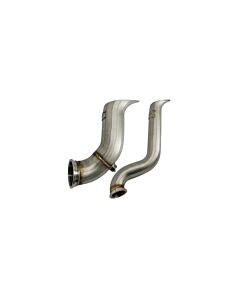 Bull Boost Performance Top mount turbo manifold tear drop hood exit pipe (Honda B/D/H-serie engines) | BB-01-737123297290 | A4H-TECH / ALL4HONDA.COM