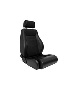 H-Gear Adjustable bucket seat type Retro II black/silver (universal) | AUS-SS-65LS | A4H-TECH / ALL4HONDA.COM
