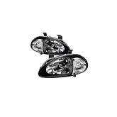 Sonar One Piece black koplampen (Del Sol 92-98) | HL-CRX92J-JM