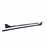 H-Gear ABS Plastic Side Skirts MU-Style Black (Honda Civic 17-21 Turbo FK6/FK7/FK8) | HG-87959 | A4H-TECH / ALL4HONDA.COM