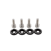 Hybrid Racing Hardware kit zwart M6X1.0mm (universeel) | HYB-DWH-00-01 | A4H-TECH / ALL4HONDA.COM