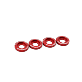 Hybrid Racing Hardware kit rood M8X1.25mm (universeel) | HYB-DWH-00-04 | A4H-TECH / ALL4HONDA.COM