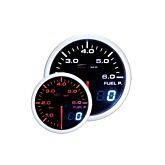 Depo Racing Benzinedruk meter dual series 52mm (universeel) | WA5267BLED | A4H-TECH / ALL4HONDA.COM
