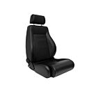 H-Gear Adjustable bucket seat type Retro II black/silver (universal) | AUS-SS-65LS | A4H-TECH / ALL4HONDA.COM
