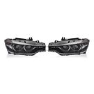 H-Gear DRL Hauptscheinwerfern schwarz LED gelbe incl. E-MARK (BMW F30/F31 11-15) | HG-DRL-BMW-BLK | A4H-TECH / ALL4HONDA.COM