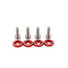 Hybrid Racing Hardware kit rood M6X1.0mm (universeel) | HYB-DWH-00-02 | A4H-TECH / ALL4HONDA.COM