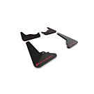 Rally Armor Mud flaps black/red logo (Tesla model S/Model S Plaid 21-23) | RA-MF101-UR-BLK-RD | A4H-TECH / ALL4HONDA.COM