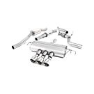 Milltek Exhaust system stainless steel 76mm (Honda Civic 17-21 2.0 Type R FK8) | MT-SSXHO25X | A4H-TECH / ALL4HONDA.COM