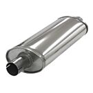 Simons stainless steel muffler Medium oval 2'' (universal) | U335100R | A4H-TECH.COM