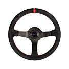 Vigor Silverstone (330mm) steering wheel suède 40mm red crossed stitch (universal) | VG-88015 | A4H-TECH / ALL4HONDA.COM

